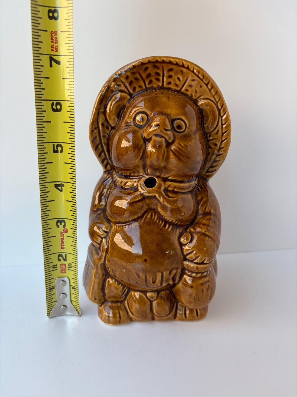 Tanuki TIKI Mug Lucky Fertility Japanese Raccoon Cocktail Tanaka of Tokyo Hawaii - Picture 2 of 6